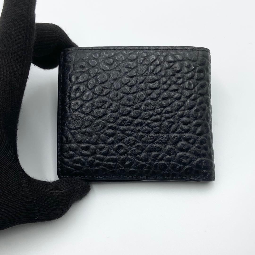 極美品　DISEL ディーゼル 1DR ワンダー　折り財布　レザー　ブラック