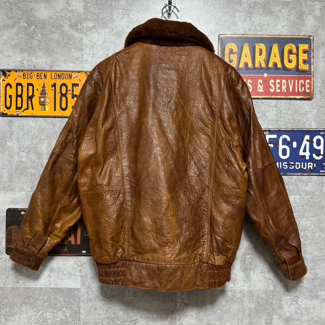 ゆ*と様 Golden Fleece G-1タイプ レザーフライトジャケット 本