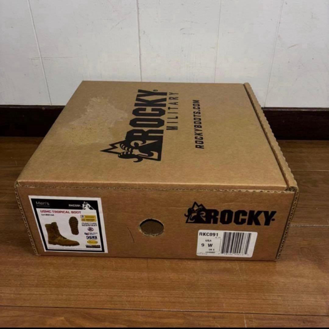 未使用品　米軍実物　ROCKY USMC TROPICALBOOT US 9W