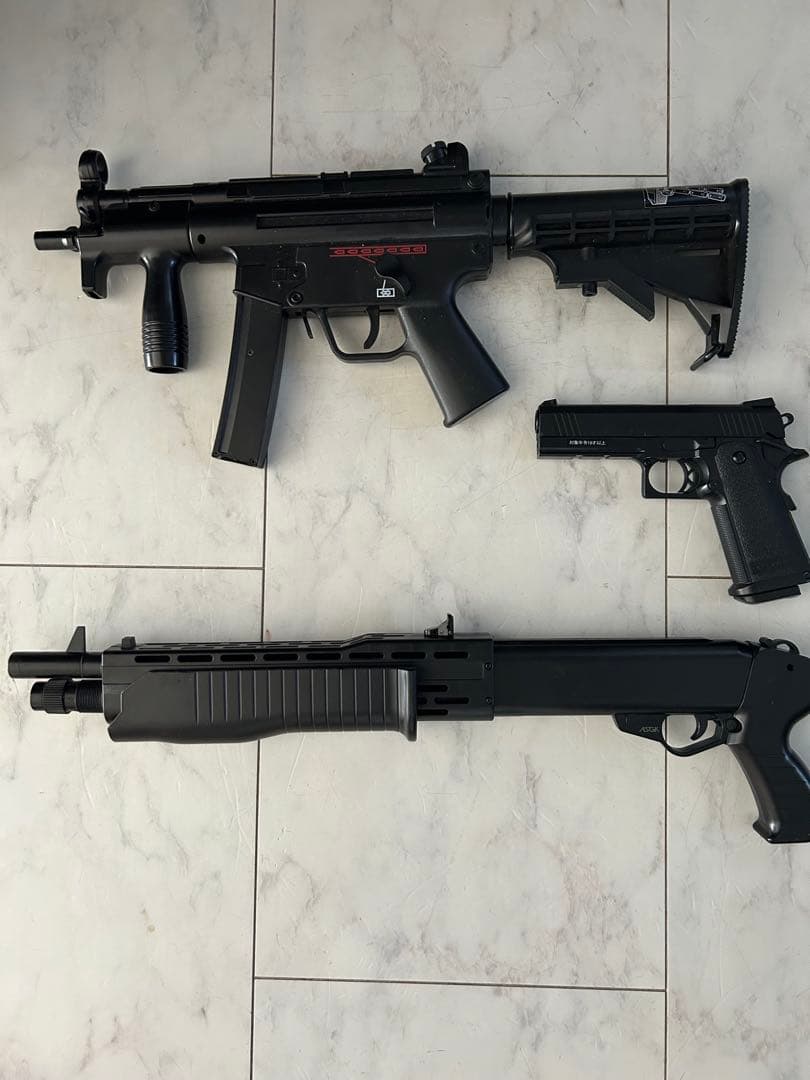 クラウンモデル MP5＋保護メガネ付 子供用 3点セット