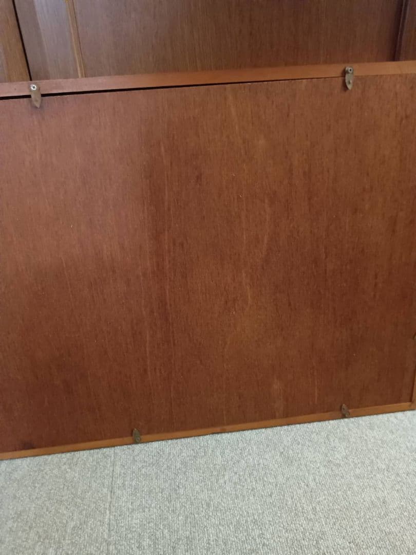 油彩画 大型作品 立体赤富士 美峰 額縁サイズ92.5✕42cm 日本美術工芸品