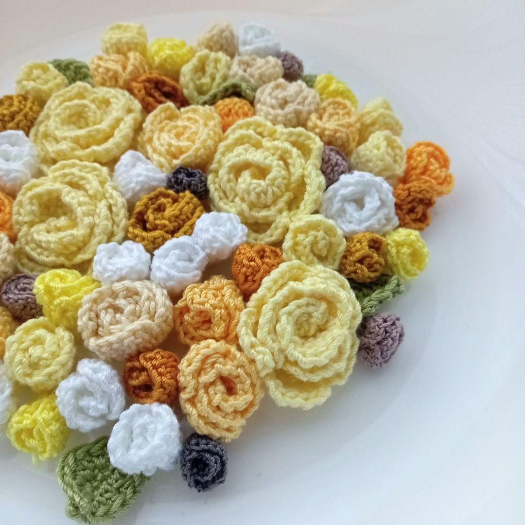 tulip ✻新色先行販売✻ かぎ針編みの花 立体 お花モチーフ 花束