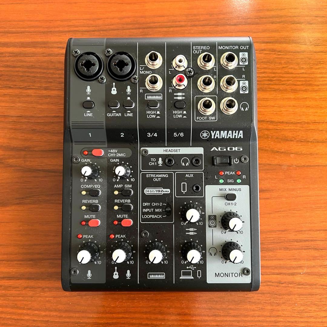 【美品】Yamaha AG06 USBオーディオインターフェイス