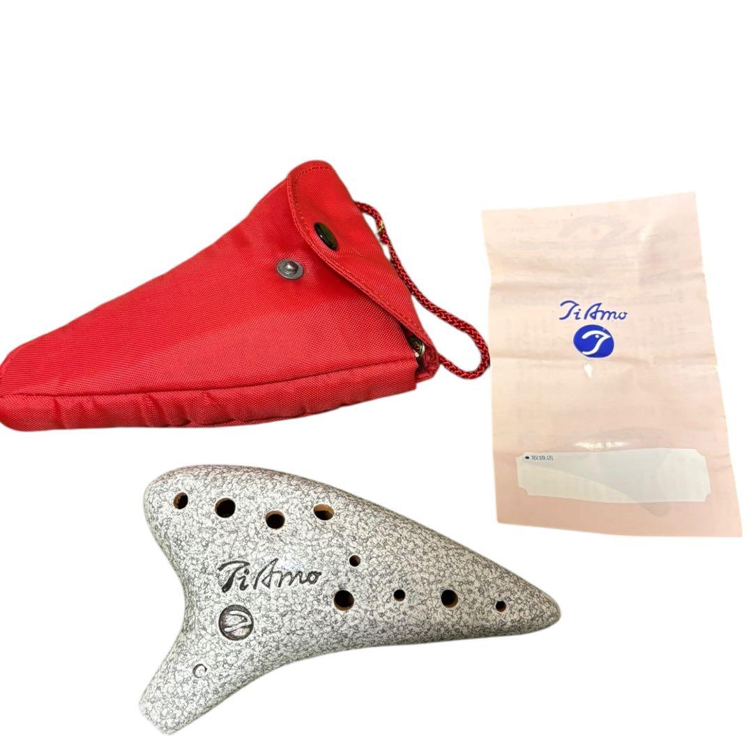 希少品 Ti Amo オカリナ ソプラノC 鳥マーク 専用ケース・説明書付き