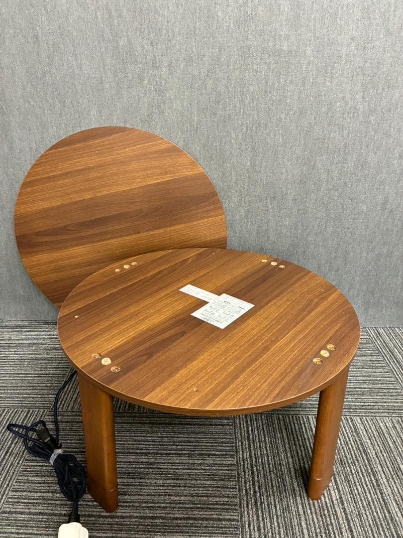 【送料込】折れ脚丸こたつ　テーブル直径70cm　TBL500320