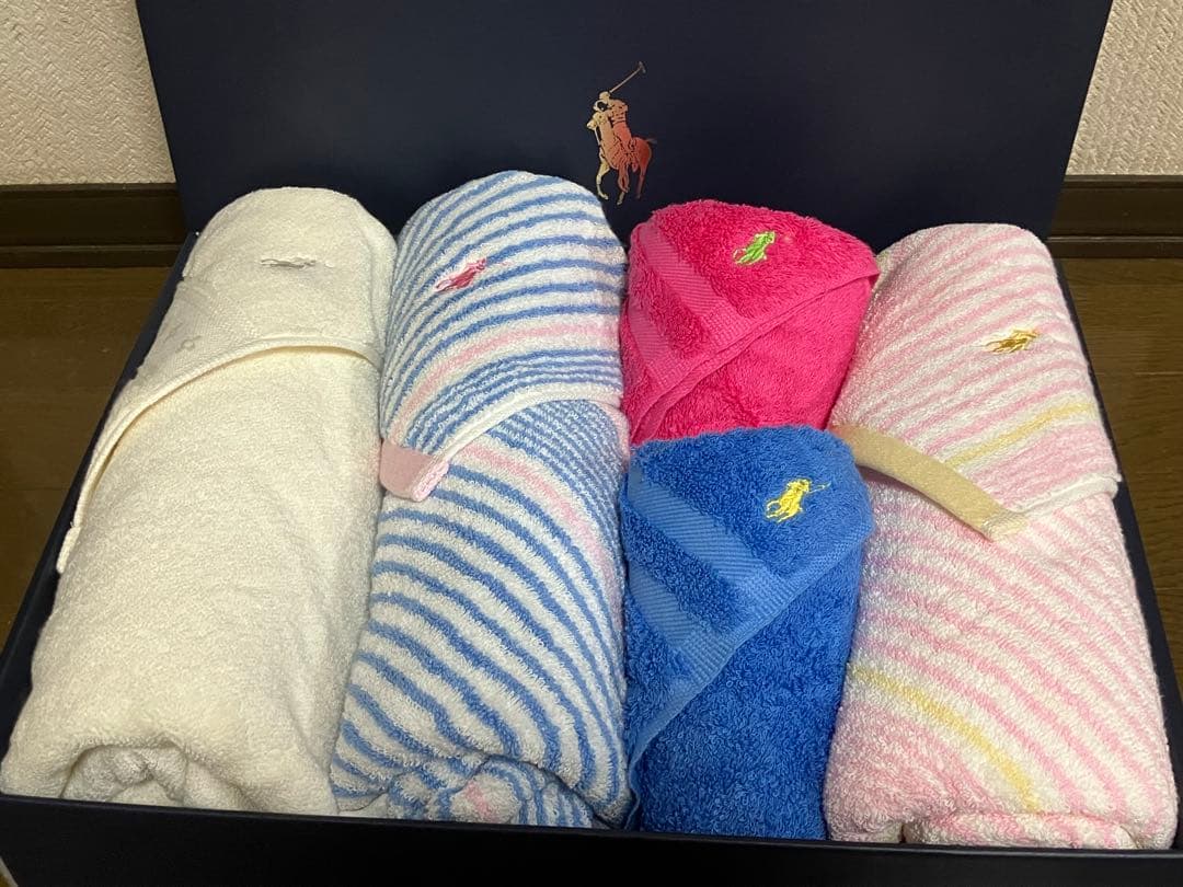 ラルフローレン　バスタオル フェイスタオル　5枚セット　新品未使用