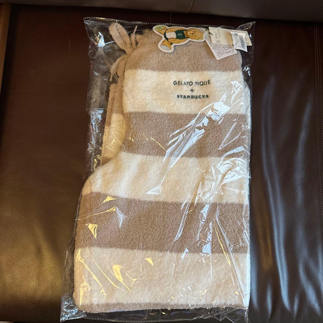 う*ん様 gelato pique パウダーベア刺繍ボーダーロングパンツ ベージ