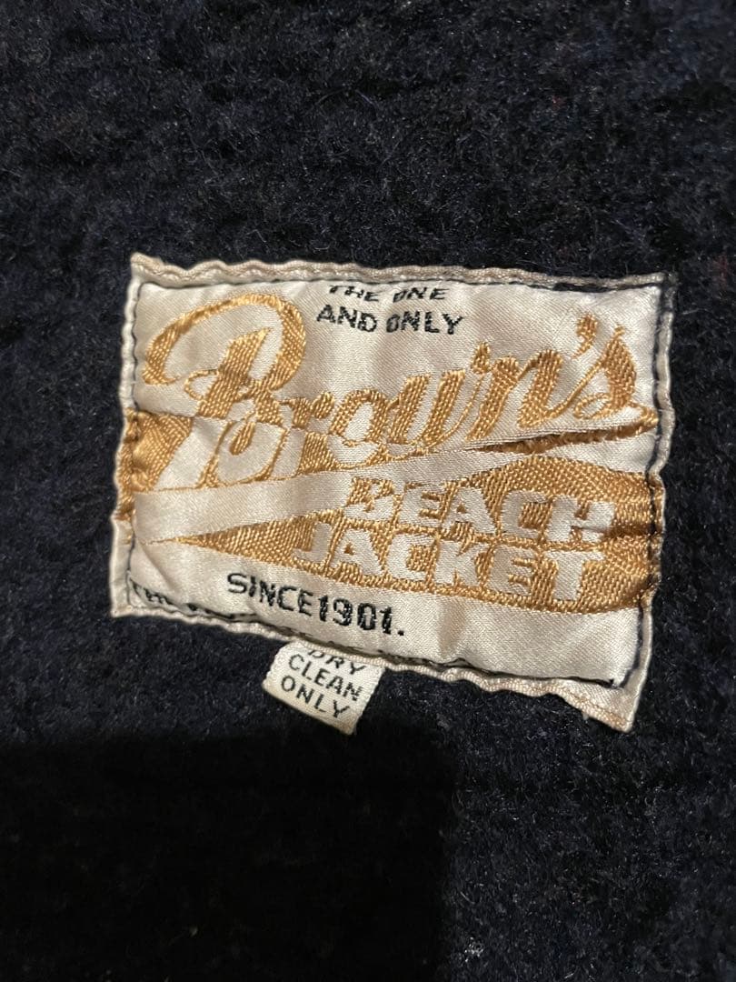 vintageBrown's Beach vestサイズ40 50s60s