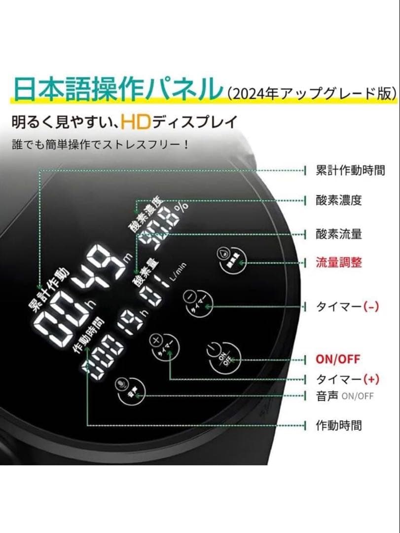 IKOU 家庭用酸素発生器 ペット酸素発生器 MEDRIS JY-102W