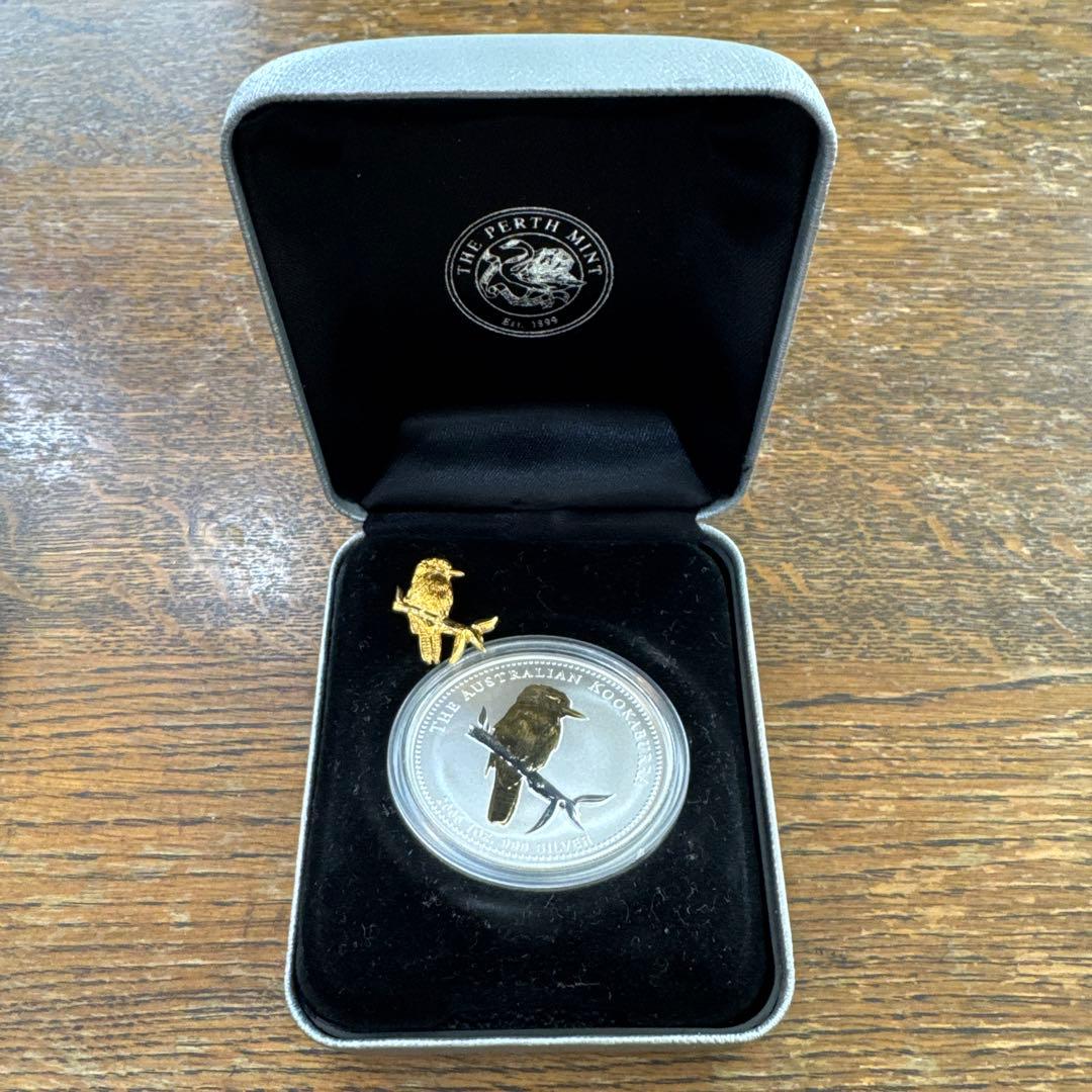 2005年 オーストラリア・クーカバラ銀貨 金メッキ版