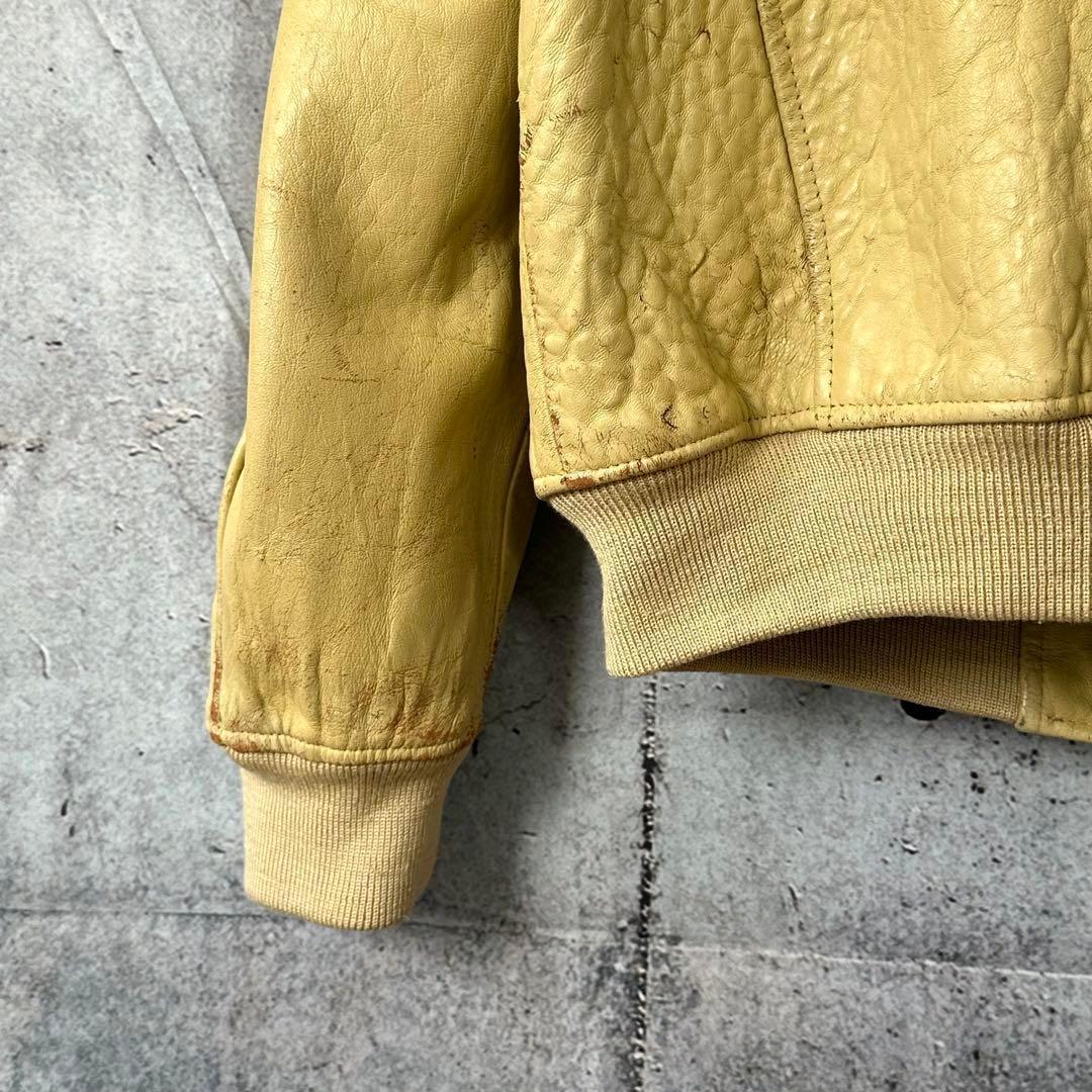 ⭐️90s⭐️ HARLEY DAVIDSON シングルライダースジャケット　羊