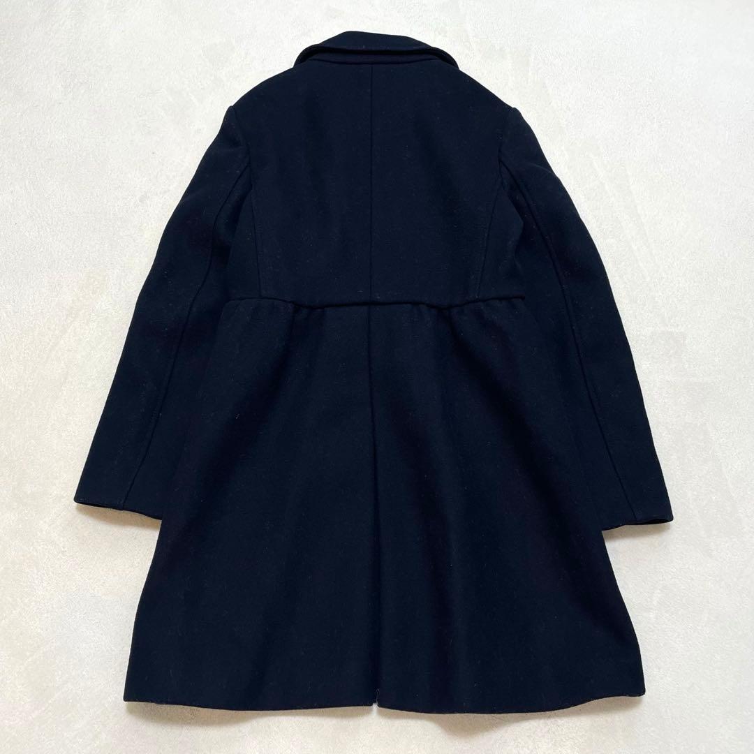 レッドヴァレンティノ スカラップダブルブレストウールブレンドコート 40 M