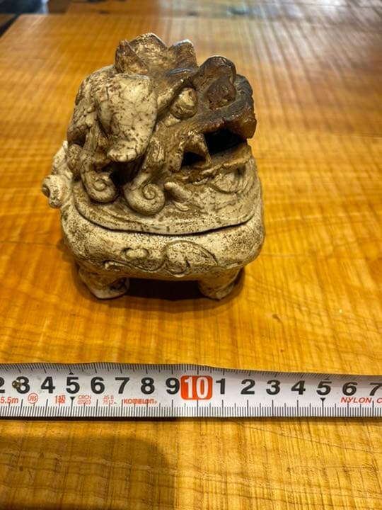 香炉 志野 狛犬 本阿弥光悦 白釉獅子