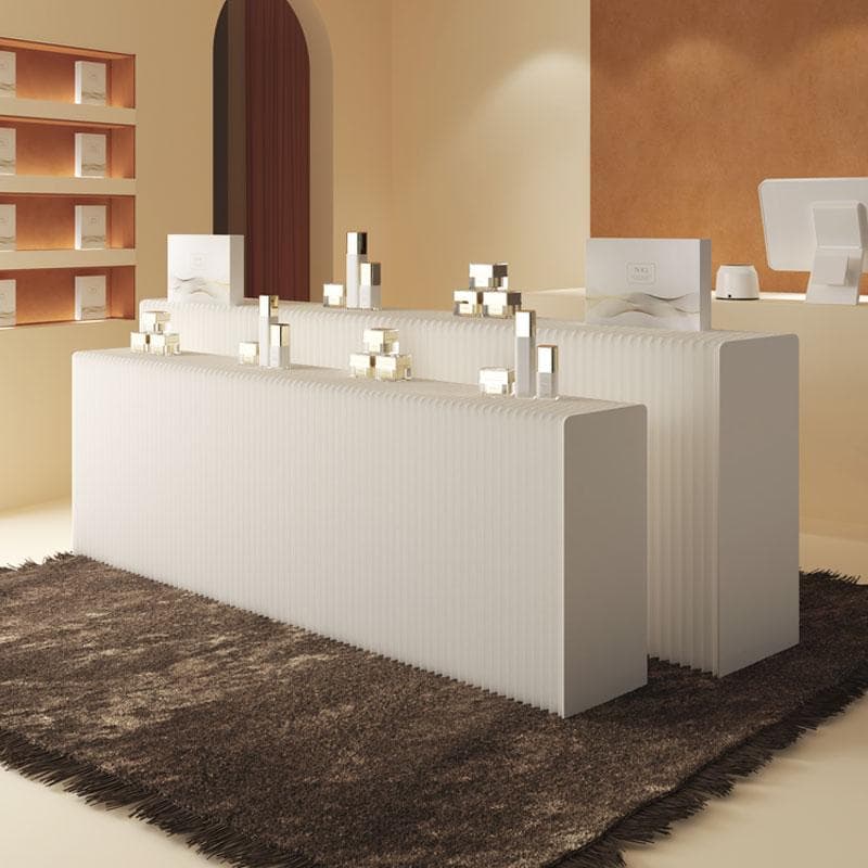 ディスプレイラック展示台セット陳列台 折りたたみ長さ2-3ｍ高さ98㎝幅52㎝