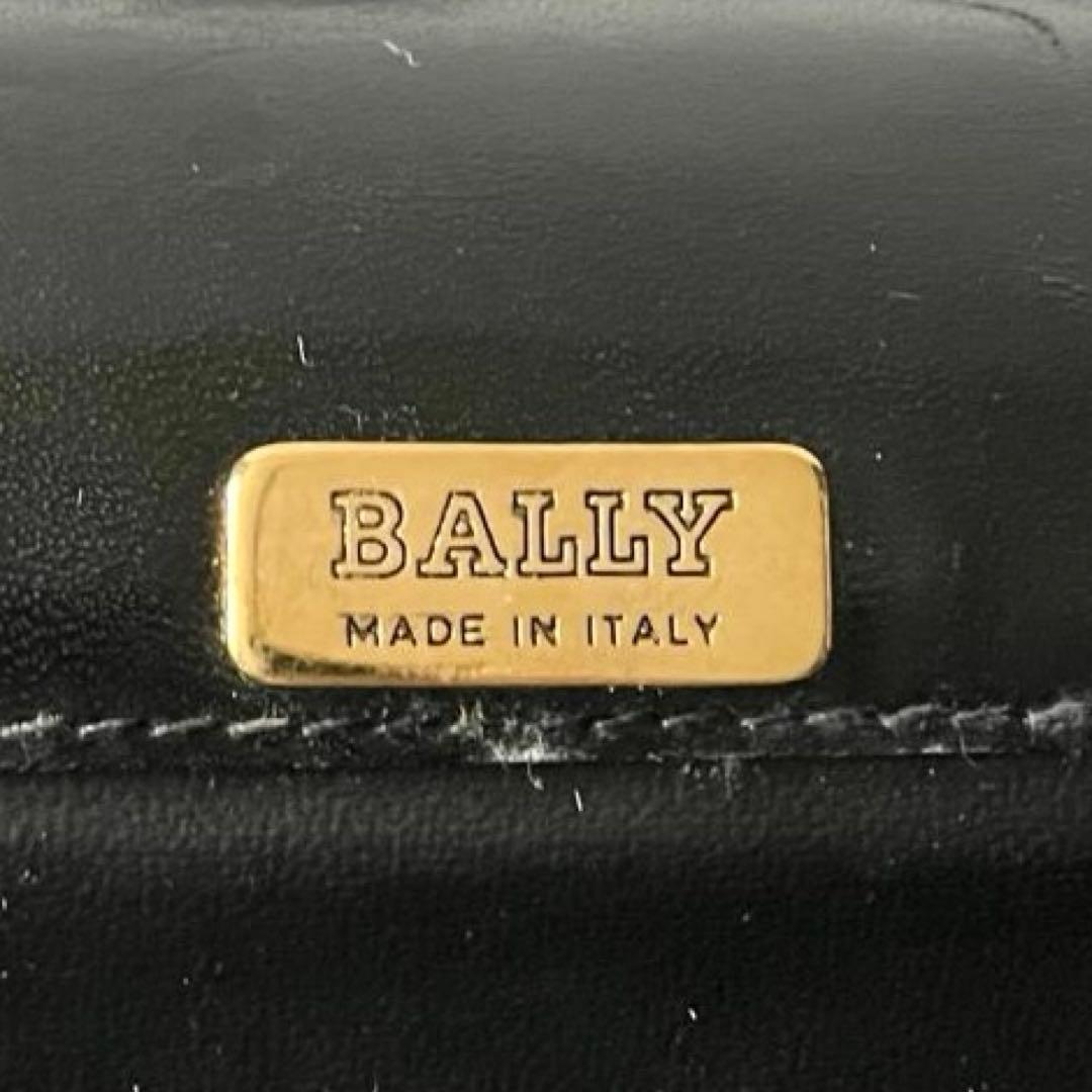 【希少】BALLY ショルダーバッグ ブラック レザー ヴィンテージ