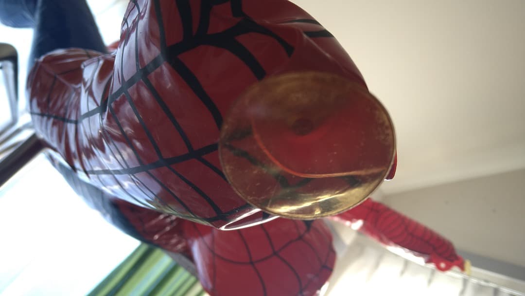 激レア ビンテージ Marvel インフレータブル 等身大スパーダーマン人形