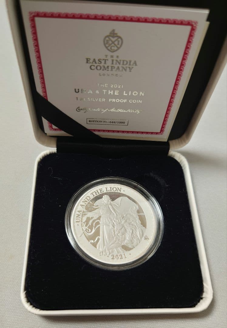 Una and the Lion 2021 1oz シルバー