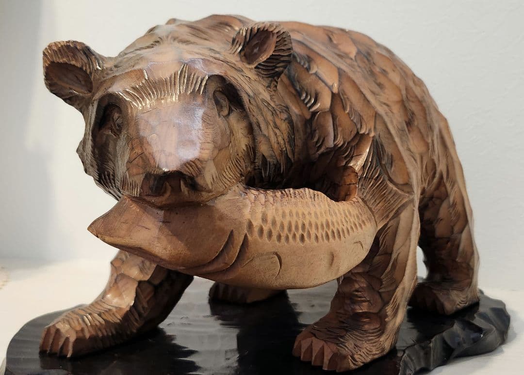 1971年物 登別 木彫り熊 昭和レトロ ヴィンテージ