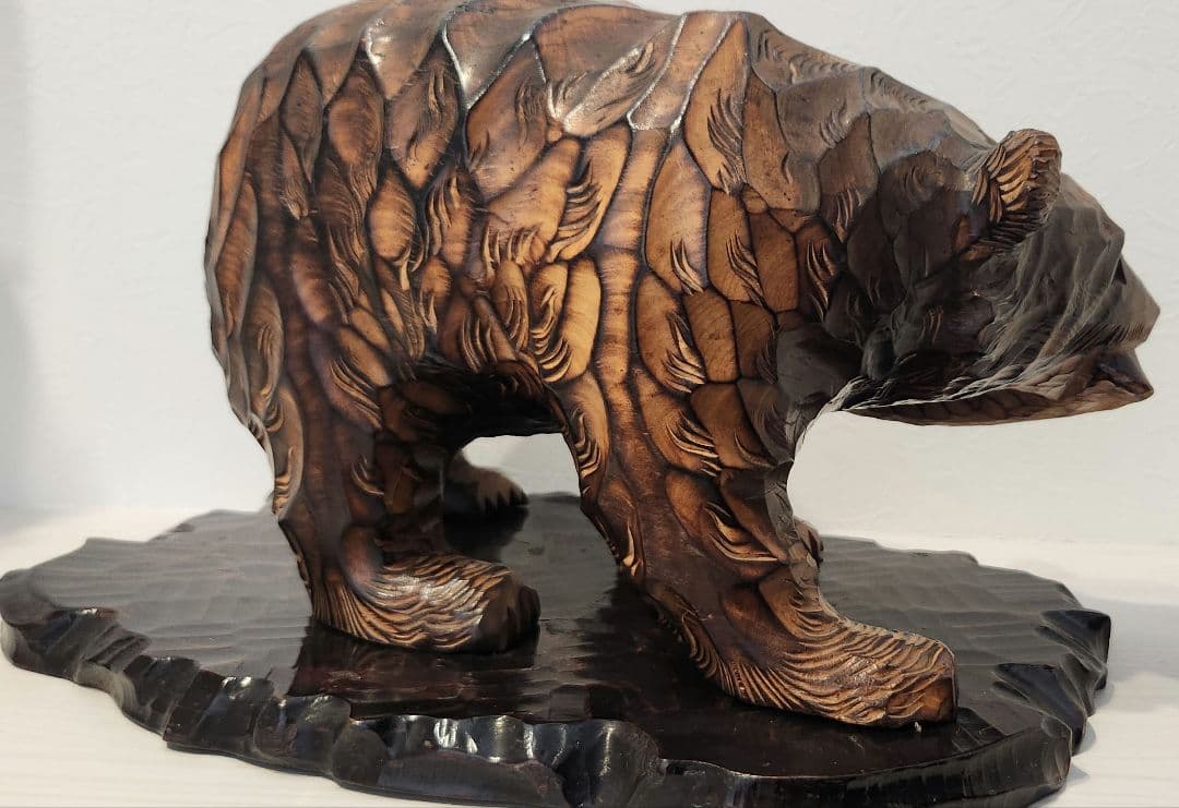 1971年物 登別 木彫り熊 昭和レトロ ヴィンテージ