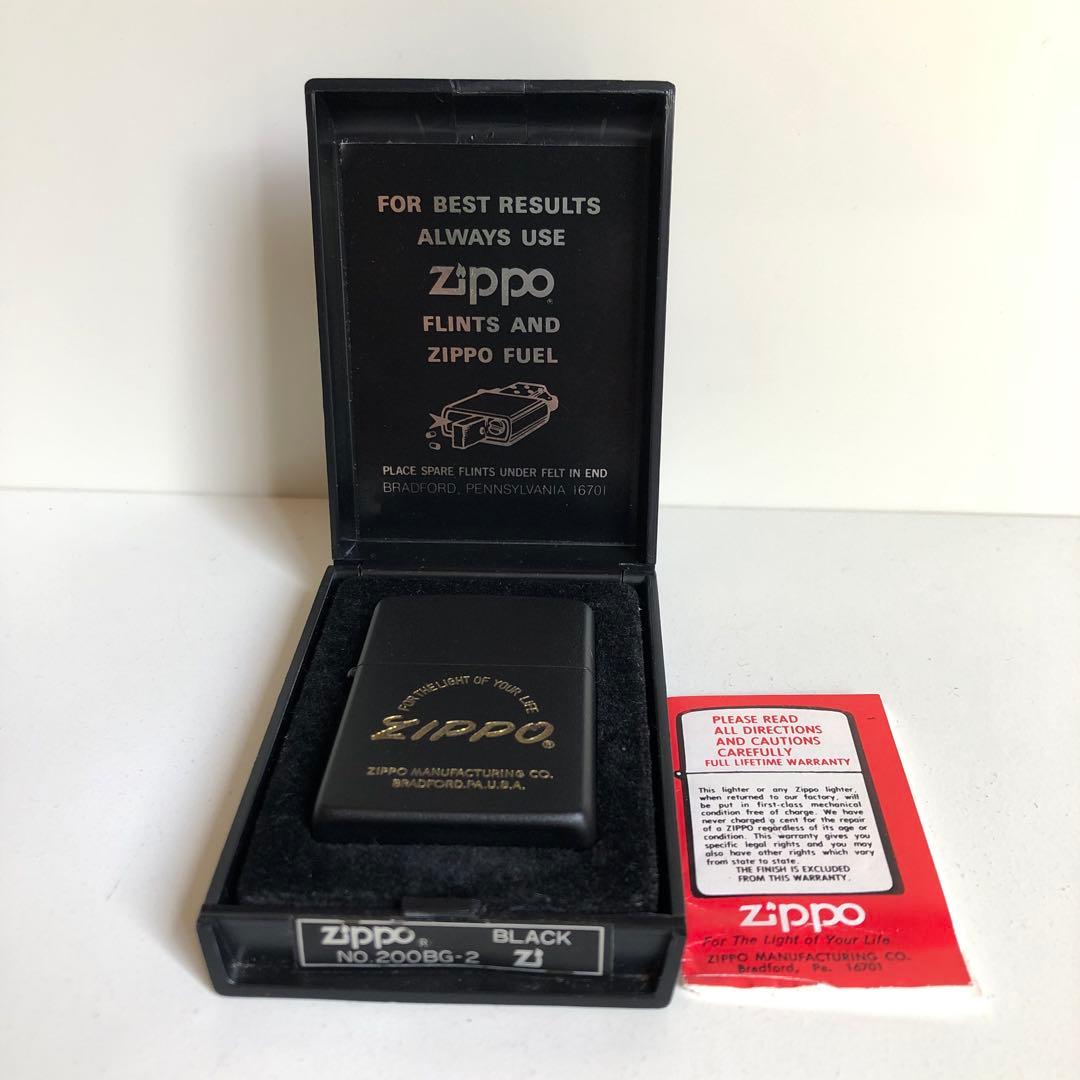 レア1982年製未使用ZIPPO イタリックロゴデザインZIPPO