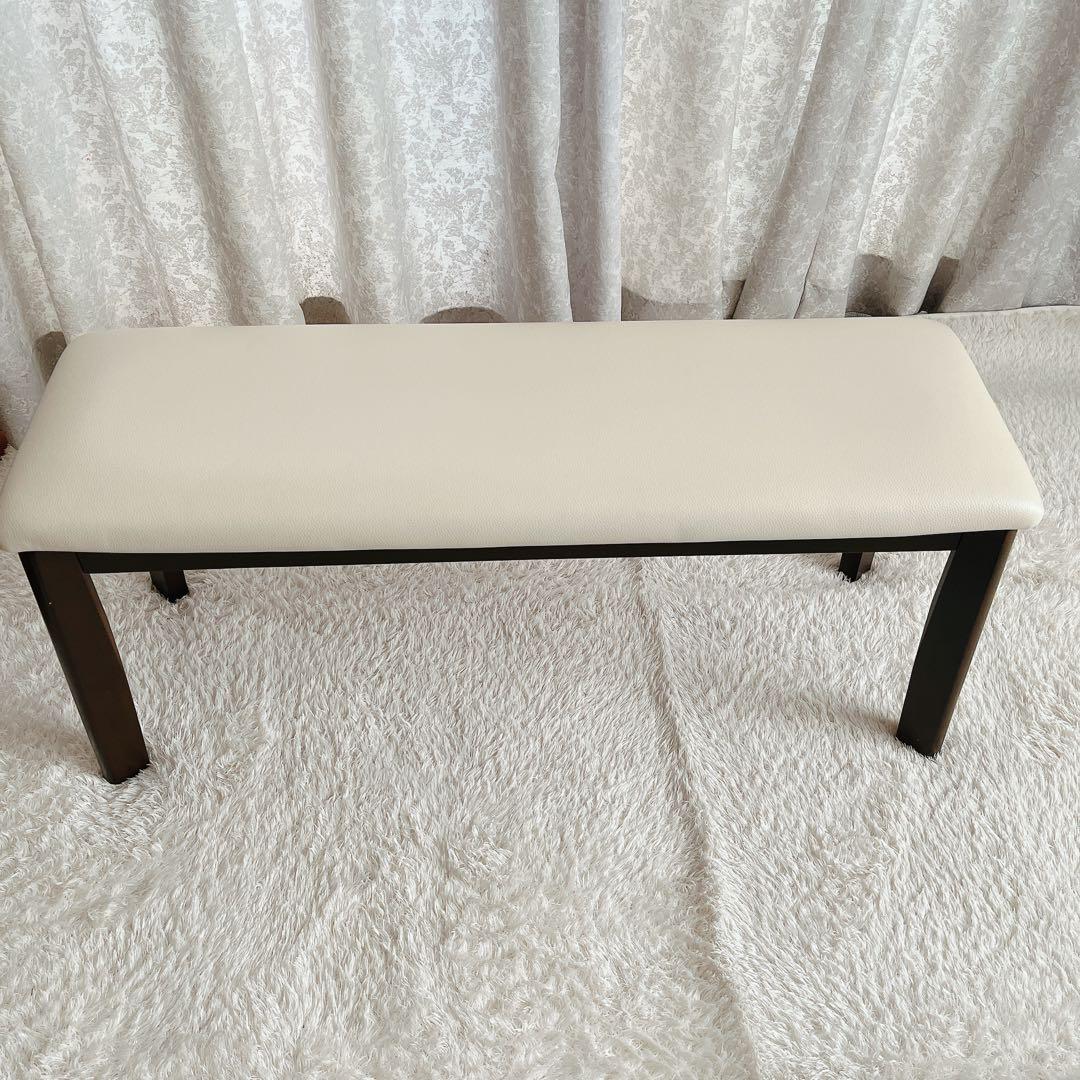 a_kimura様リクエスト品】nitori ニトリ ベンチ ホワイト ダイニン