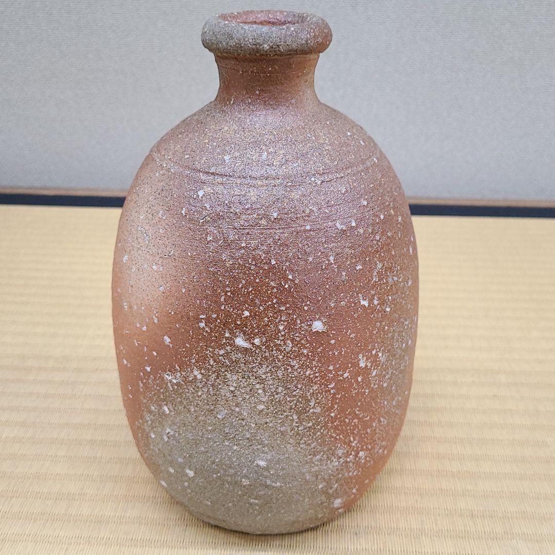 信楽焼 大谷司朗作 花入 高さ7.5寸（約23cm） 共箱なし 本物保証