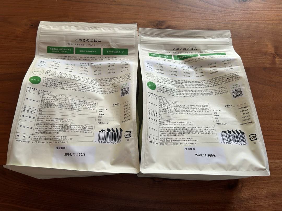 このこのごはんドッグフード