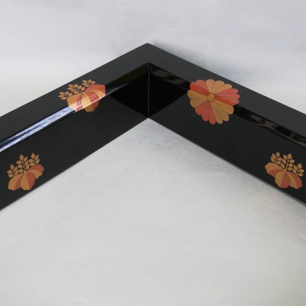 炉縁　高台寺蒔絵　輪島塗　一后造 　共箱、共布あり