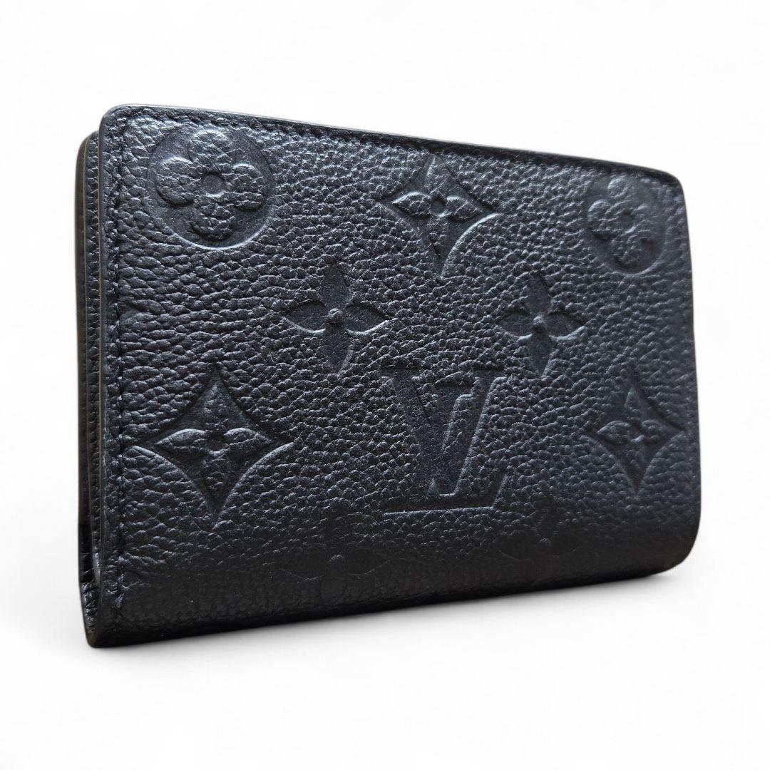 極美品✨ヴィトン 二つ折り財布 アンプラント ポルトフォイユ クレア ノワール
