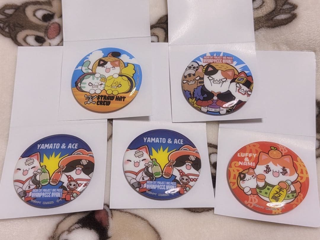 缶バッジ ワンピース ニャンピースニャーン! 缶バッジコレクション 21点