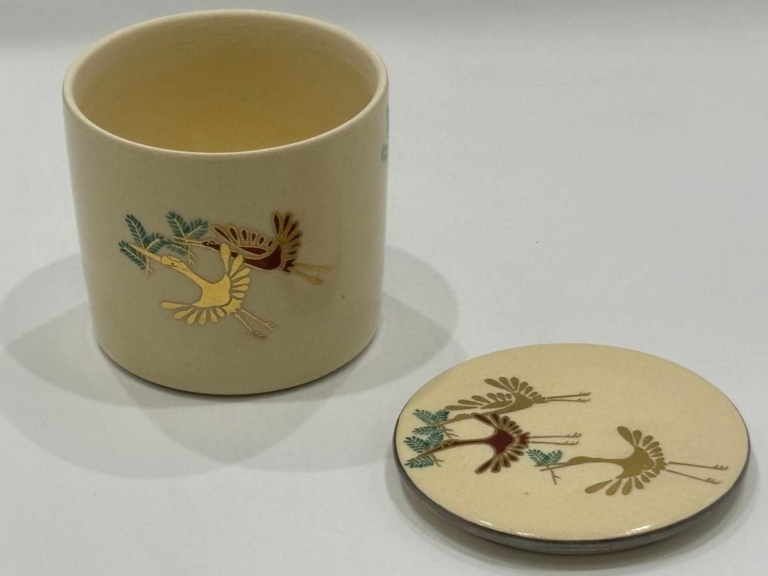茶道具 松喰鶴替茶器 加藤利昇 替茶器 共箱