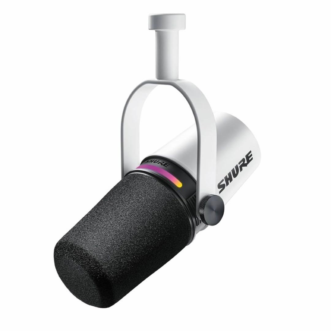 SHURE シュア MV7+ ポッドキャストマイクロホン ホワイト