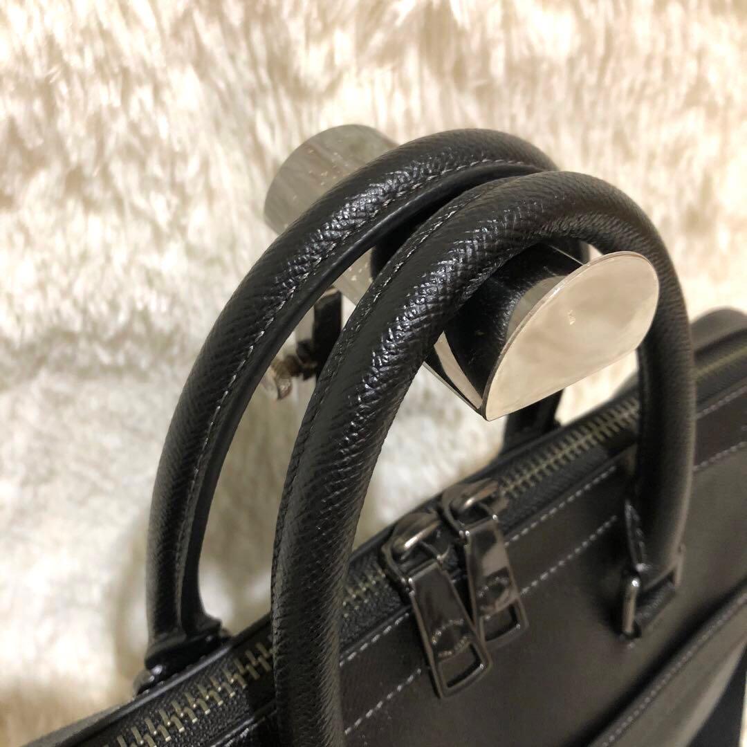 新品同様☆コーチ レザー　2way ビジネスバッグ ショルダーバッグ イーサン