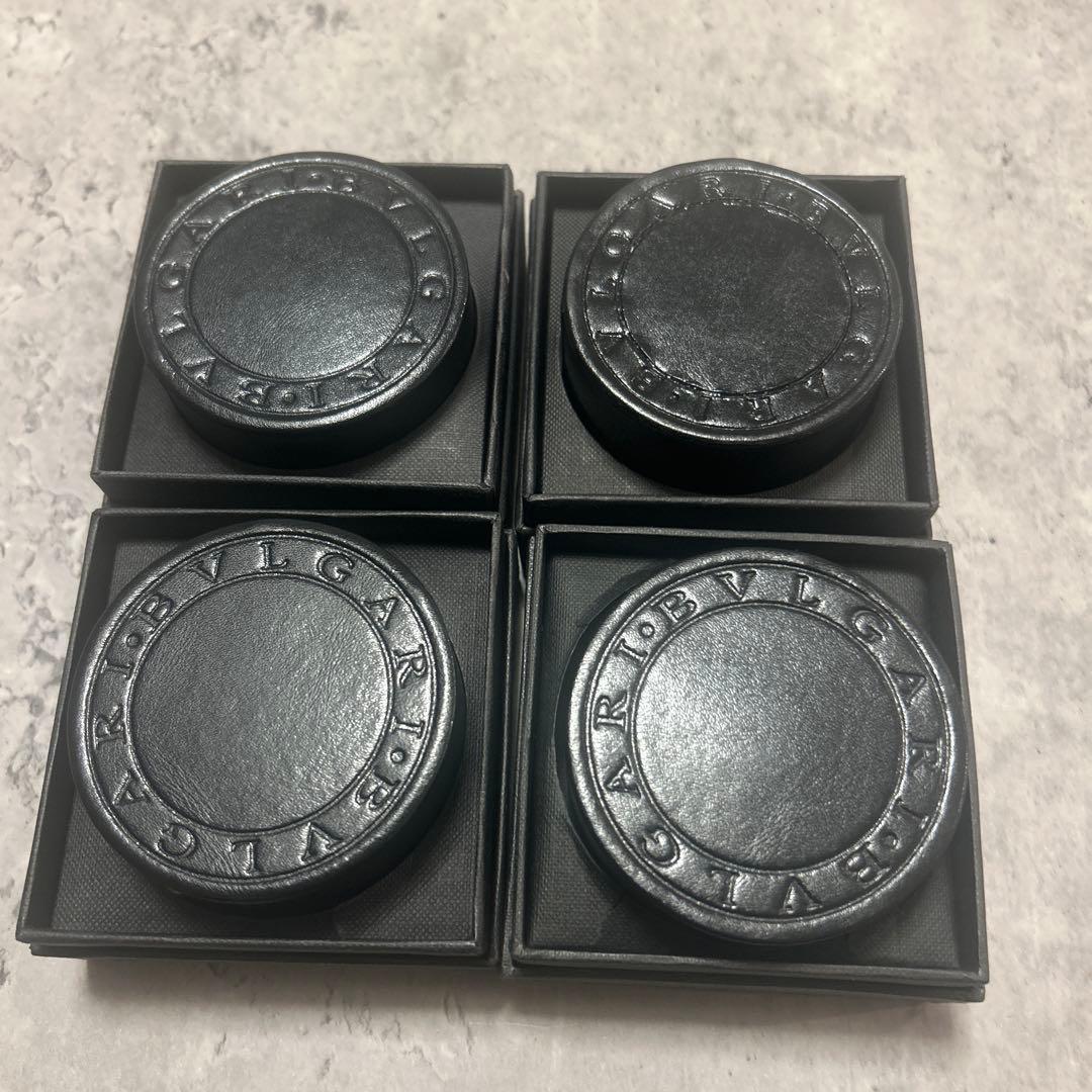BVLGARI レザーギフト箱 4個セット