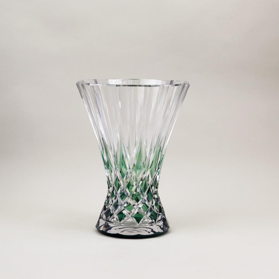 \"Val Saint Lamber エメラルドグリーン 花瓶 29cm 5kg