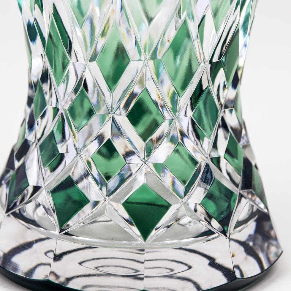 \"Val Saint Lamber エメラルドグリーン 花瓶 29cm 5kg