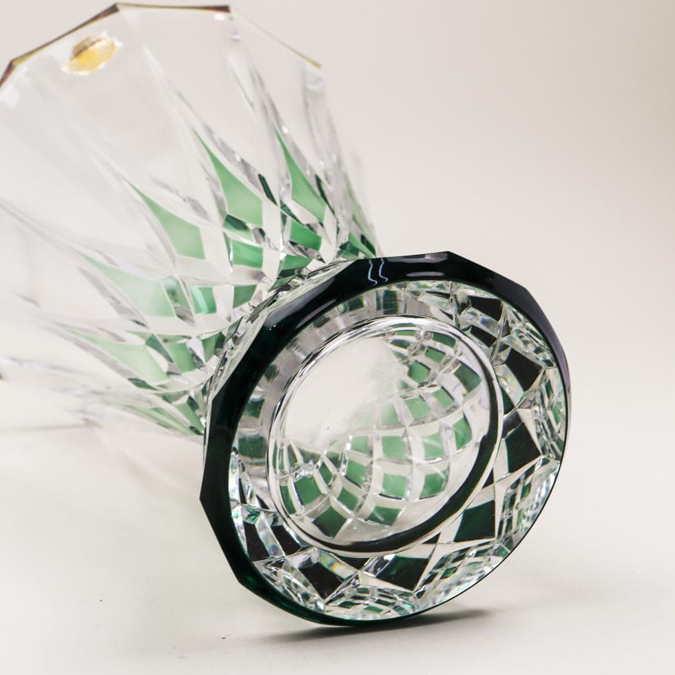 \"Val Saint Lamber エメラルドグリーン 花瓶 29cm 5kg