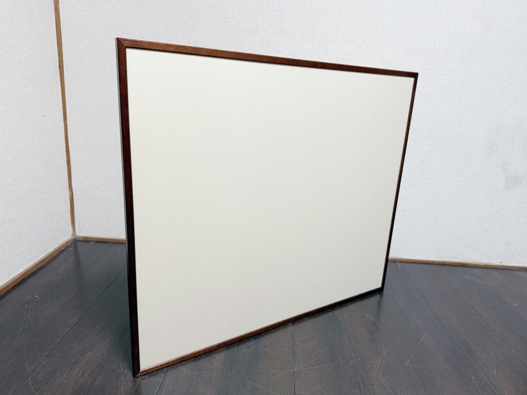 ほぼ未使用 茶道具 銀刧箔 風炉屏風先 裏白 両面使う 桑枠 元箱