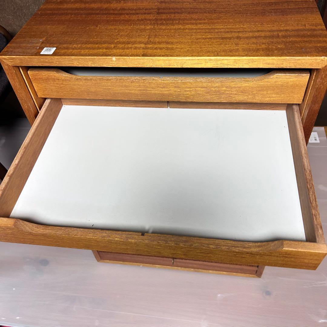 ユニオン 製図ケース A3対応 木製 7段 北欧風 収納　蛇腹シャッター