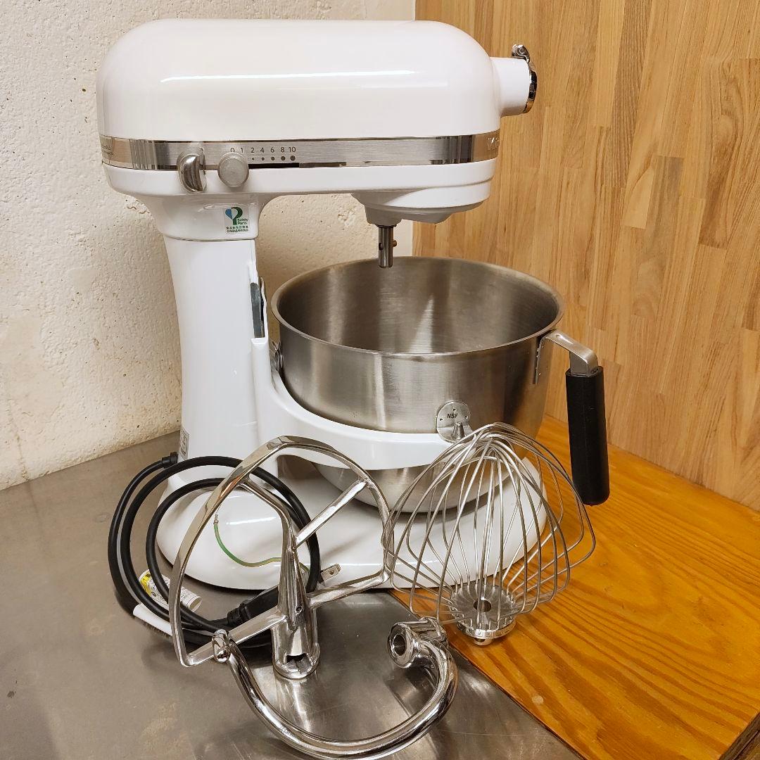 【整備済、使用少】KSM7WH KitchenAid キッチンエイド　ホワイト