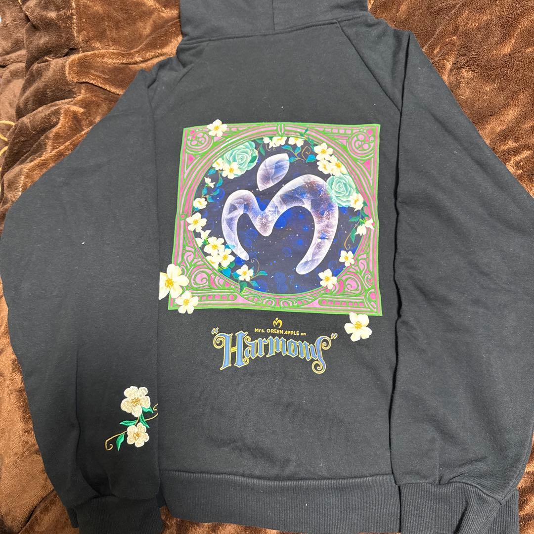 ハーモニー XLミセス パーカー フーディー 黒