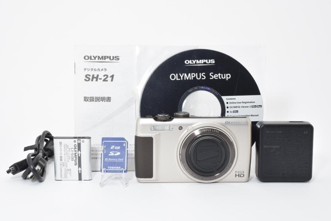 【お値下げ歓迎・ほぼ新品】 OLYMPUS SH-21 シャンパンゴールド