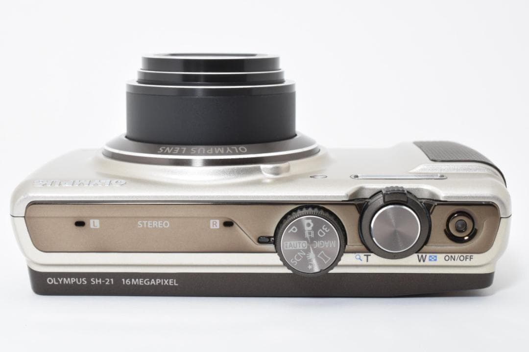 【お値下げ歓迎・ほぼ新品】 OLYMPUS SH-21 シャンパンゴールド