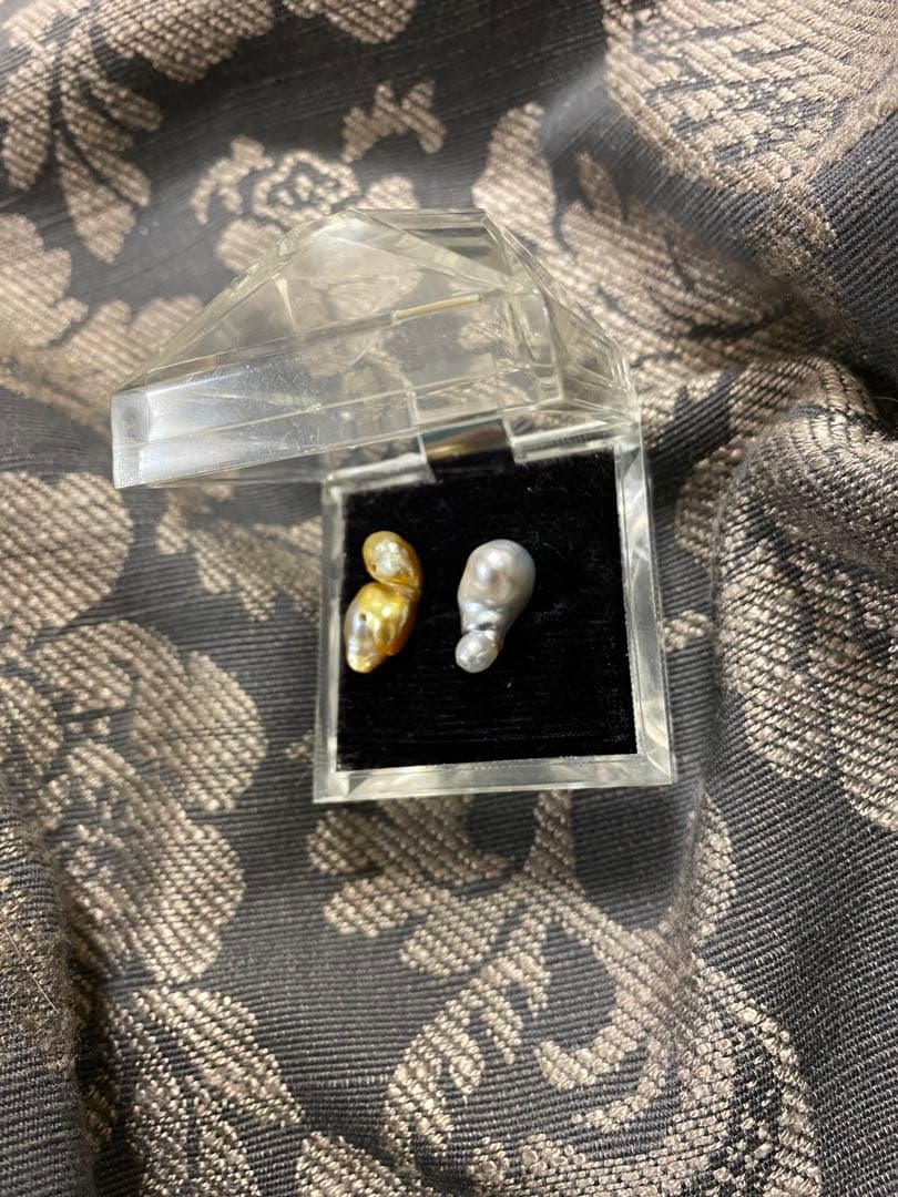 SALE❣️ 南洋真珠　白蝶貝ケシパールイヤリングまたはピアス加工付き