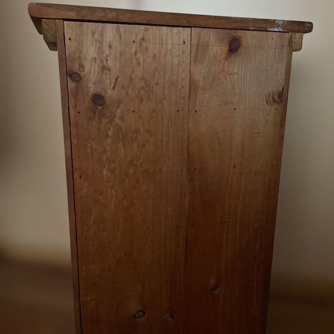 木製飾り棚　扉付き　カントリー　コーハウス　アンファン