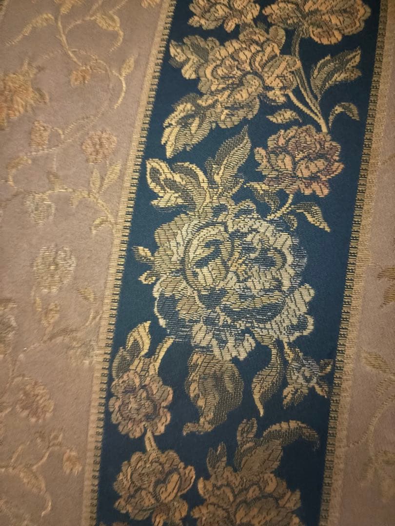 【オシャレ花柄刺繍‼️】アンティークチェア 椅子 猫脚