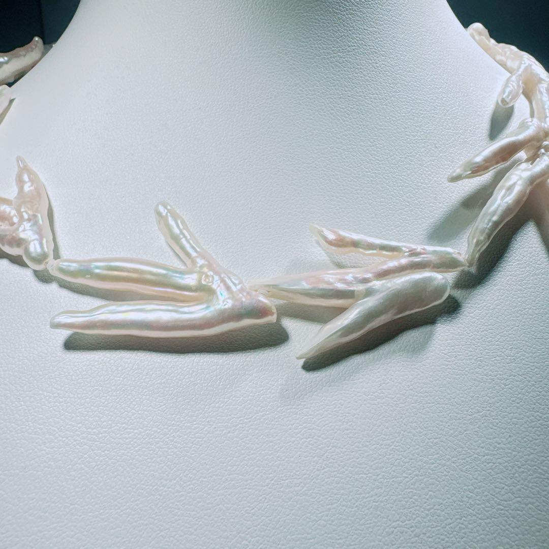 淡水パールネックレス　淡水小枝パールネックレスNO25-989