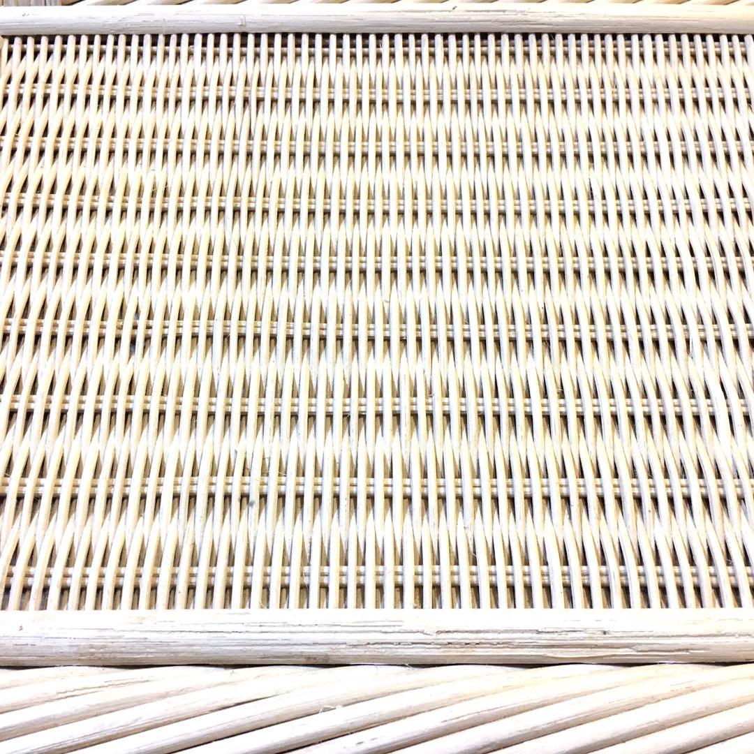 ヴィンテージ　ホワイトラタン 4段チェスト☆