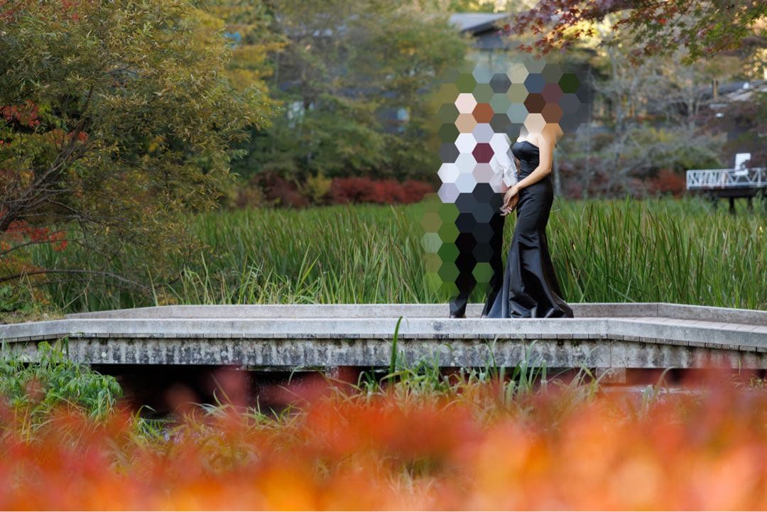 サテン マーメイドドレス