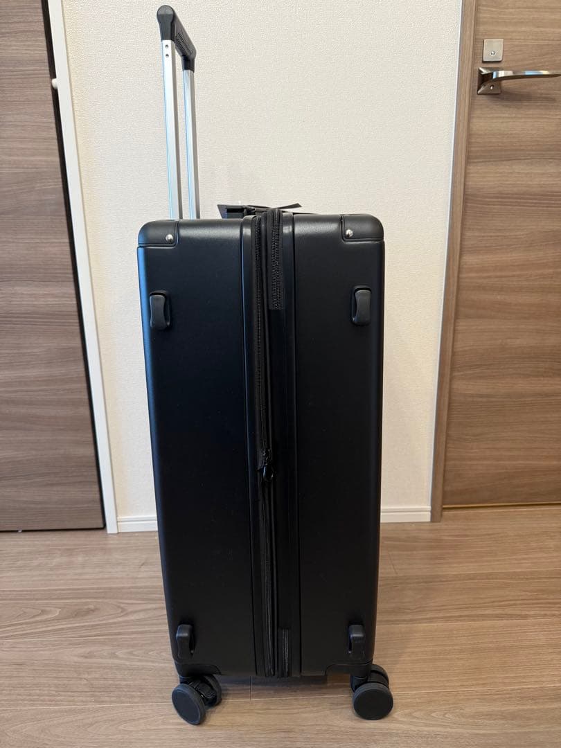 【新品未使用】キャリースーツケース （7泊〜向け85〜100L）黒 ストッパー付
